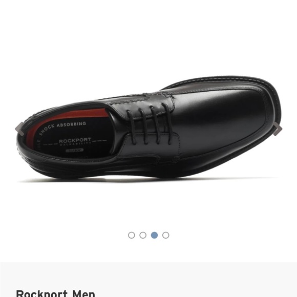 Rockport black men’s dres shoe Size 12W NIB - Picture 6 of 8